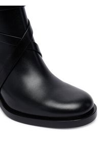 Elisabetta Franchi Botki SA-85B-56E2-V940 Czarny. Kolor: czarny. Materiał: skóra