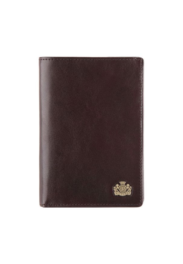 Wittchen - Męski portfel skórzany z podzielonym wnętrzem ciemny brąz. Kolor: brązowy. Materiał: skóra