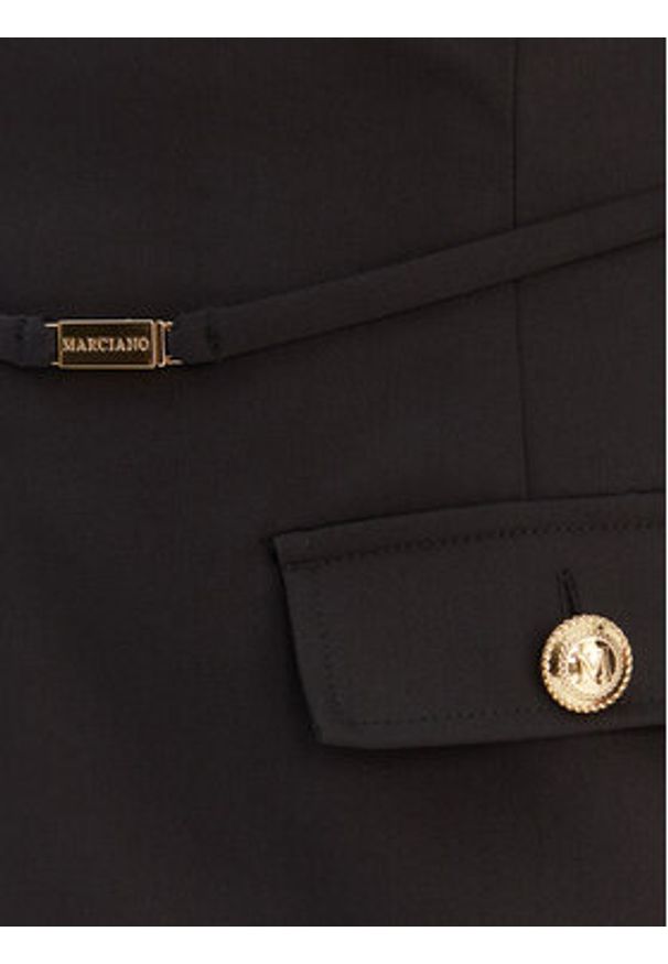 Marciano Guess Sukienka koktajlowa 6RGK17 7311A Czarny Regular Fit. Kolor: czarny. Materiał: bawełna. Styl: wizytowy