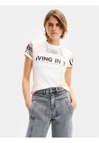 Desigual Jeansy Mackenzie 24SWDD56 Szary Straight Fit. Kolor: szary #6