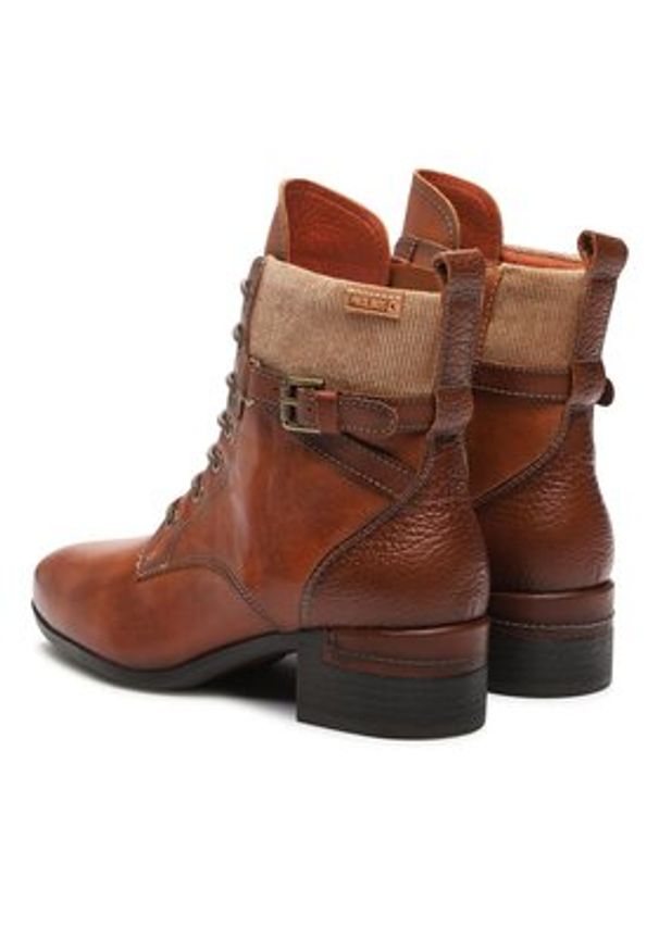 Pikolinos Trzewiki W6W-8953C1 Brązowy. Kolor: brązowy. Materiał: skóra