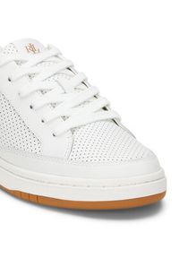 Lauren Ralph Lauren - LAUREN RALPH LAUREN Sneakersy Hailey Low-Top Lace-Up 802951391001 Biały. Kolor: biały. Materiał: skóra