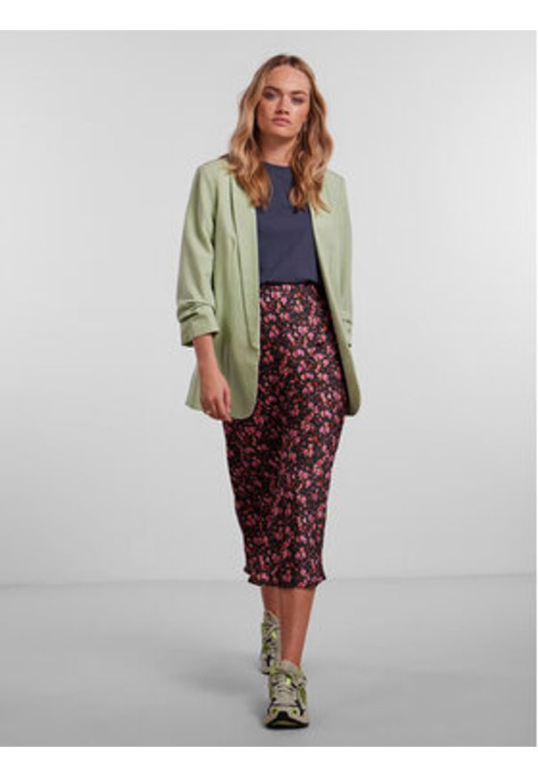 Pieces Marynarka 17090996 Zielony Regular Fit. Kolor: zielony. Materiał: syntetyk
