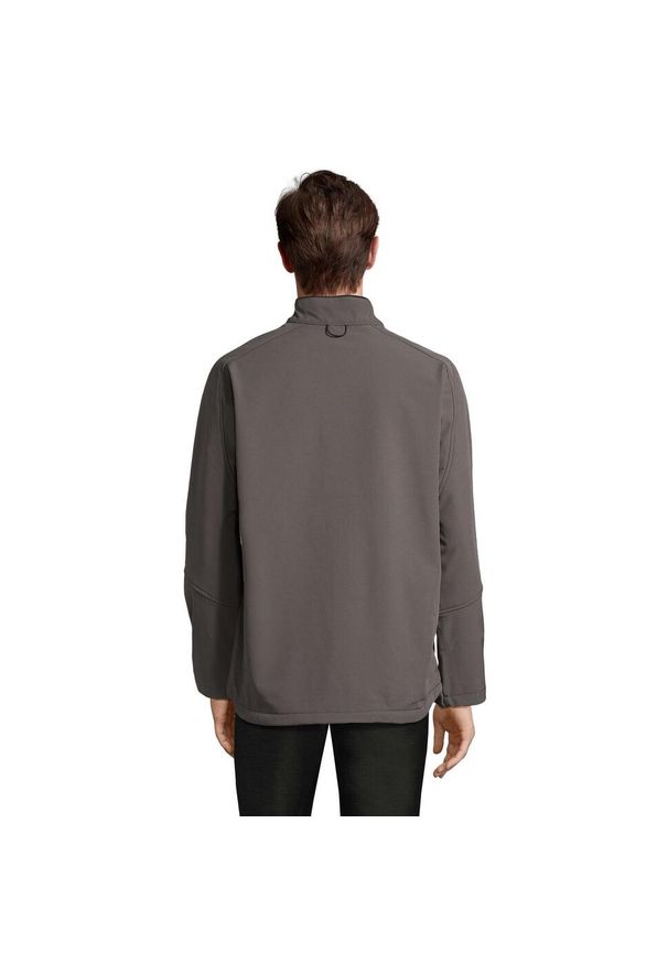 SOL'S - Kurtka Męska Relax Soft Shell. Kolor: szary, wielokolorowy, brązowy. Sport: turystyka piesza