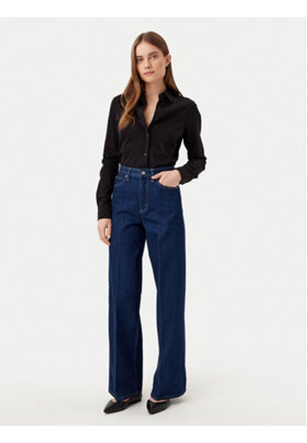 Calvin Klein Jeansy K20K208253 Niebieski Wide Leg. Kolor: niebieski