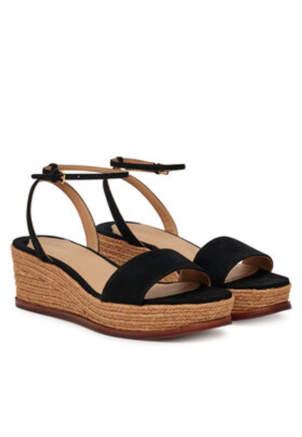 Lauren Ralph Lauren - LAUREN RALPH LAUREN Espadryle Leona 802920421001 Czarny. Kolor: czarny. Materiał: zamsz, skóra