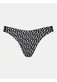 Hugo - HUGO Dół od bikini Monogram 50534946 Czarny. Kolor: czarny. Materiał: syntetyk #6