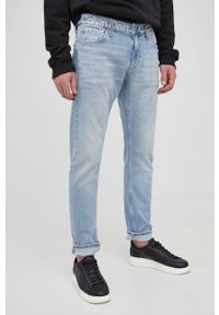 Calvin Klein Jeans Jeansy męskie. Kolor: niebieski