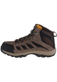 columbia - Buty trekkingowe męskie Columbia Crestwood Mid Waterproof. Zapięcie: sznurówki. Kolor: wielokolorowy. Materiał: materiał, skóra, zamsz. Szerokość cholewki: normalna