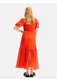 Desigual Sukienka letnia Ottawa 24SWVW05 Pomarańczowy Regular Fit. Kolor: pomarańczowy. Materiał: syntetyk. Sezon: lato #4