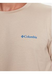 columbia - Columbia T-Shirt Rapid Ridge™ Back Graphic Tee II Brązowy Regular Fit. Kolor: brązowy. Materiał: syntetyk #2