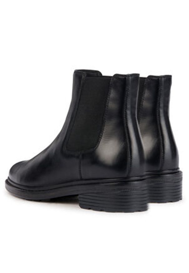 Geox Sztyblety D Walk Pleasure D36TGE 00043 C9999 Czarny. Kolor: czarny. Materiał: skóra