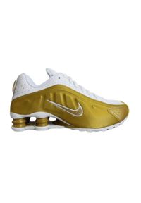Buty sportowe Nike Shox R4 Metallic Gold White (GS) Złote - CW2626-700. Kolor: żółty. Sport: koszykówka #1