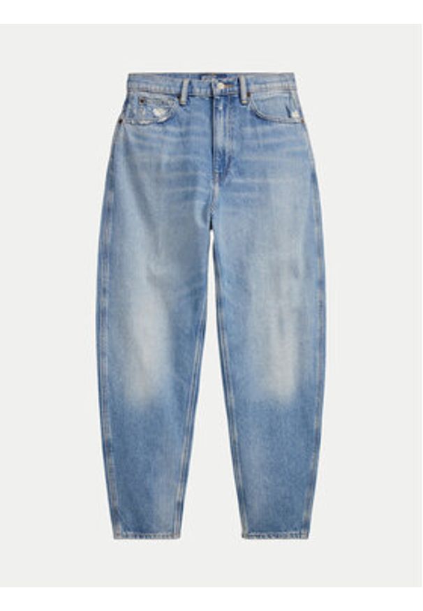 Polo Ralph Lauren Jeansy 211969409001 Niebieski Mom Fit. Kolor: niebieski