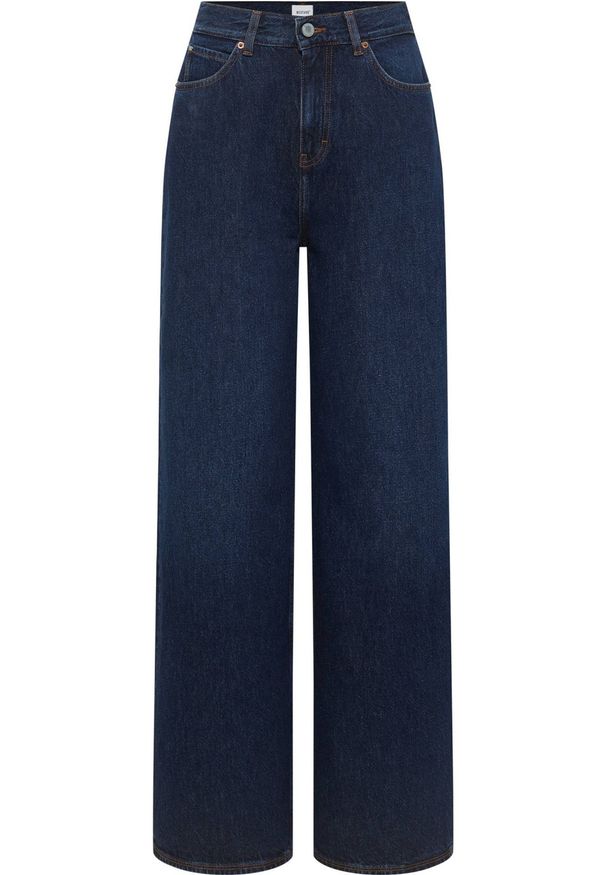 Damskie Spodnie Jeansowe Mustang Style Luise Wide Denim Blue 1015998 5000 840