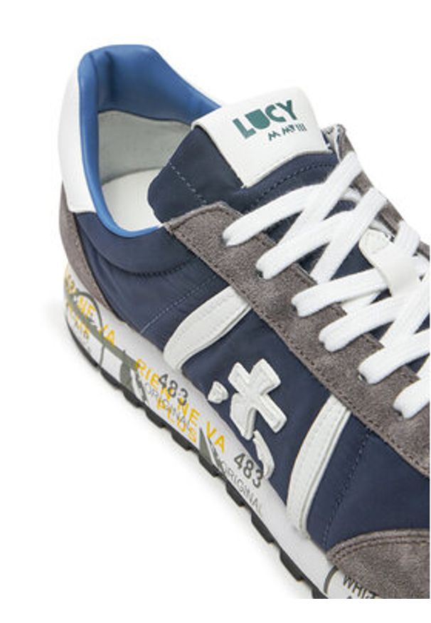 Premiata Sneakersy Lucy 7089 Granatowy. Kolor: niebieski. Materiał: materiał
