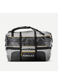 FORCLAZ - Torba trekkingowa Forclaz Duffel 500 Extend 80-120 litrów. Kolor: zielony, wielokolorowy, szary. Materiał: tkanina, materiał