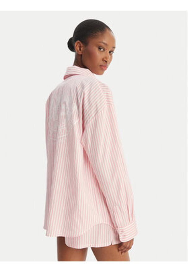 Juicy Couture Koszula Dog Crest JCYPT126861 Różowy Relaxed Fit. Kolor: różowy. Materiał: bawełna