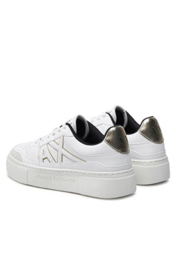 Armani Exchange Sneakersy XDX147 XV830 T782 Biały. Kolor: biały. Materiał: skóra