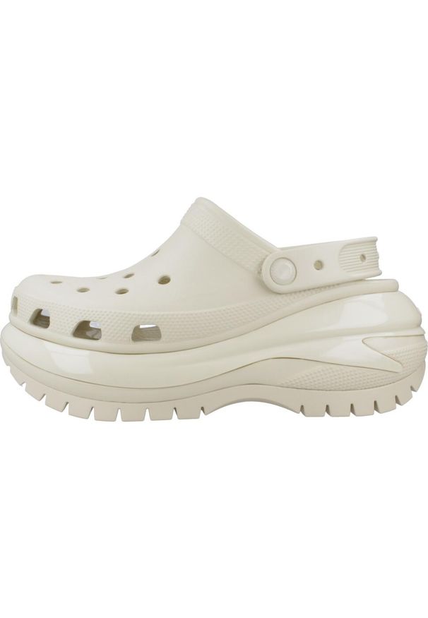 Tenisówki Crocs Model Classic Mega Crush Clog Kolor Biały. Kolor: wielokolorowy, beżowy, brązowy. Materiał: materiał, syntetyk