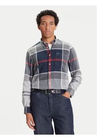 Barbour Koszula Dunoon MSH4980TN21 Szary Regular Fit. Kolor: szary. Materiał: bawełna