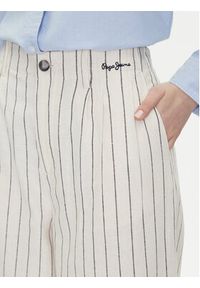 Pepe Jeans Spodnie materiałowe Herly PL211806 Beżowy Wide Leg. Kolor: beżowy. Materiał: bawełna, len #5