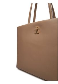 TOMMY HILFIGER - Tommy Hilfiger Torebka Th Modern Tote AW0AW17528 Beżowy. Kolor: beżowy. Materiał: skórzane #4