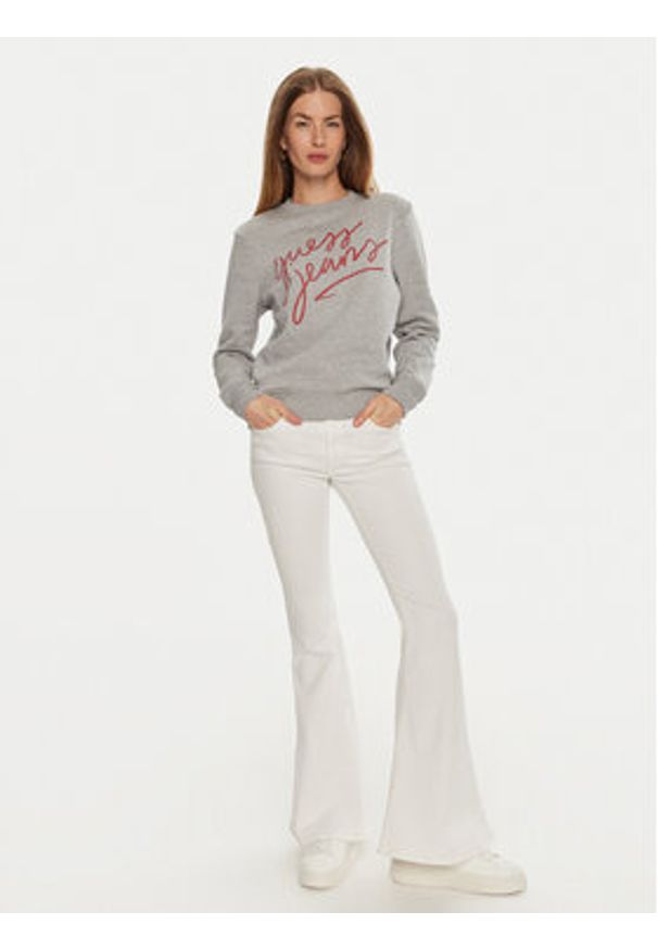 Guess Bluza W4BQ17 KC811 Szary Regular Fit. Kolor: szary. Materiał: bawełna