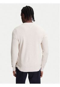 TOMMY HILFIGER - Tommy Hilfiger Sweter Essential MW0MW36347 Beżowy Regular Fit. Kolor: beżowy. Materiał: bawełna #3