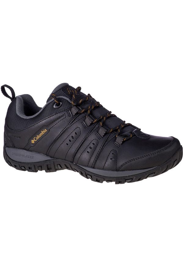 columbia - Buty do chodzenia męskie Columbia Woodburn II Waterproof. Zapięcie: sznurówki. Kolor: czarny. Materiał: materiał, skóra, syntetyk. Szerokość cholewki: normalna. Sport: turystyka piesza