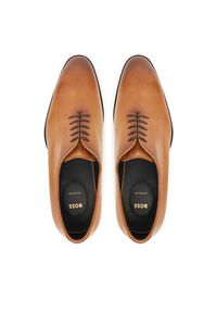 BOSS Półbuty Styl Rill 50534364 Brązowy. Kolor: brązowy. Materiał: skóra #4