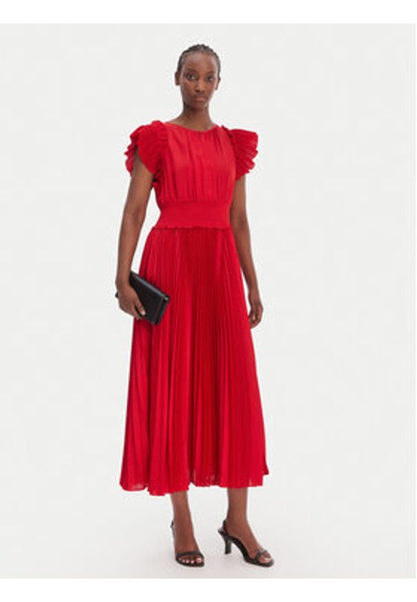 JOOP! Sukienka koktajlowa Dilia2 30100585 Czerwony Regular Fit. Kolor: czerwony. Materiał: syntetyk. Styl: wizytowy