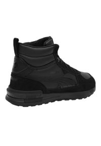 Puma - Męskie Buty Gravition Leather Mid. Kolor: czarny