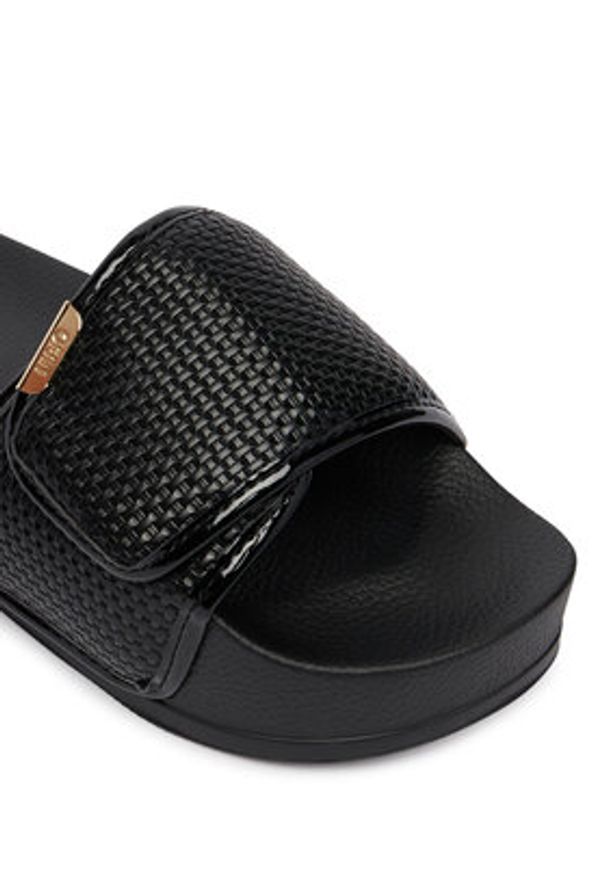 Liu Jo Klapki Mykonos 04 BA6079 EX022 Czarny. Kolor: czarny. Materiał: skóra