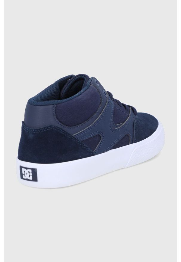 DC - Dc - Buty skórzane. Nosek buta: okrągły. Zapięcie: sznurówki. Kolor: niebieski. Materiał: skóra. Sport: bieganie