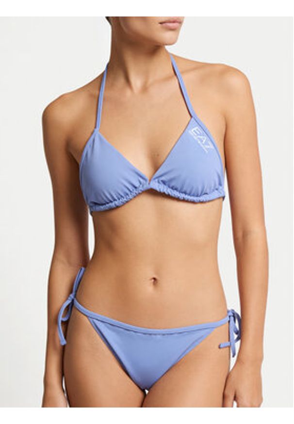 EA7 Emporio Armani Bikini 7W000318 AF20663 UA020 Granatowy. Kolor: niebieski. Materiał: syntetyk