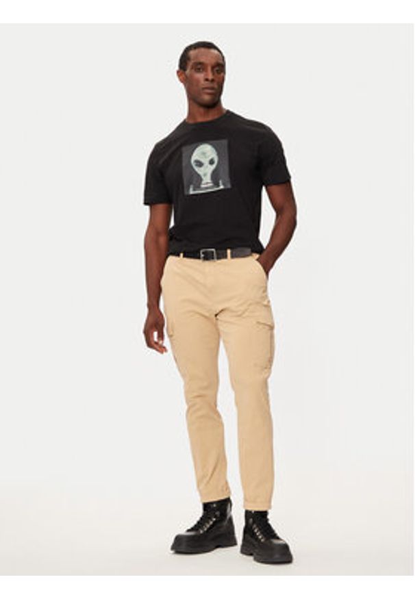 BOSS - Boss T-Shirt 50528190 Czarny Regular Fit. Kolor: czarny. Materiał: bawełna