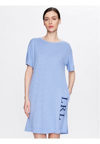 Lauren Ralph Lauren Sukienka codzienna ILN32240 Niebieski Regular Fit. Okazja: na co dzień. Kolor: niebieski. Materiał: syntetyk, wiskoza. Typ sukienki: proste. Styl: casual #1