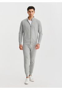 Pako Lorente - PAKO LORENTE - Szare spodnie dresowe. Okazja: na co dzień. Kolor: szary, niebieski. Materiał: dresówka. Wzór: gładki. Styl: casual #8