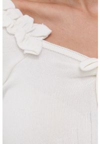 Silvian Heach Sweter damski kolor biały. Kolor: biały. Materiał: dzianina. Długość rękawa: długi rękaw. Długość: długie #5