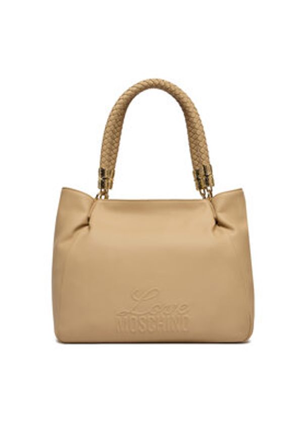 Love Moschino - LOVE MOSCHINO Torebka JC4225PP0OKA0209 Beżowy. Kolor: beżowy. Materiał: skórzane