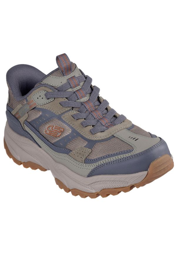 skechers - Buty trekkingowe męskie Skechers Vigor At. Kolor: zielony, wielokolorowy, szary. Materiał: materiał, syntetyk. Szerokość cholewki: normalna