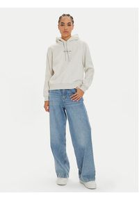 Calvin Klein Jeans Bluza Monologo J20J223536 Szary Regular Fit. Kolor: szary. Materiał: bawełna, syntetyk #4