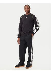 Adidas - adidas Bluza adicolor Piping JW5918 Czarny Regular Fit. Kolor: czarny. Materiał: bawełna #4