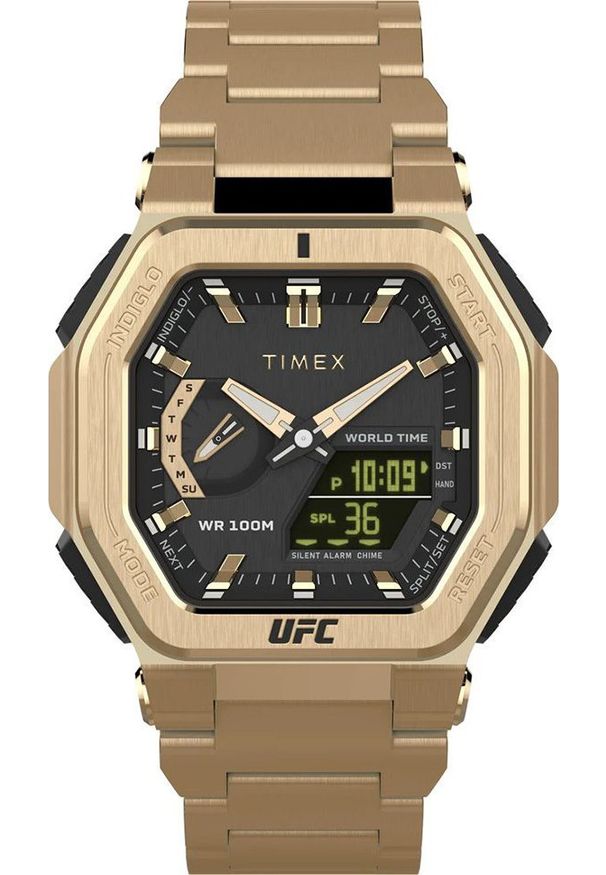Zegarek Timex Zegarek męski Timex TW2V84500 złoty. Kolor: złoty