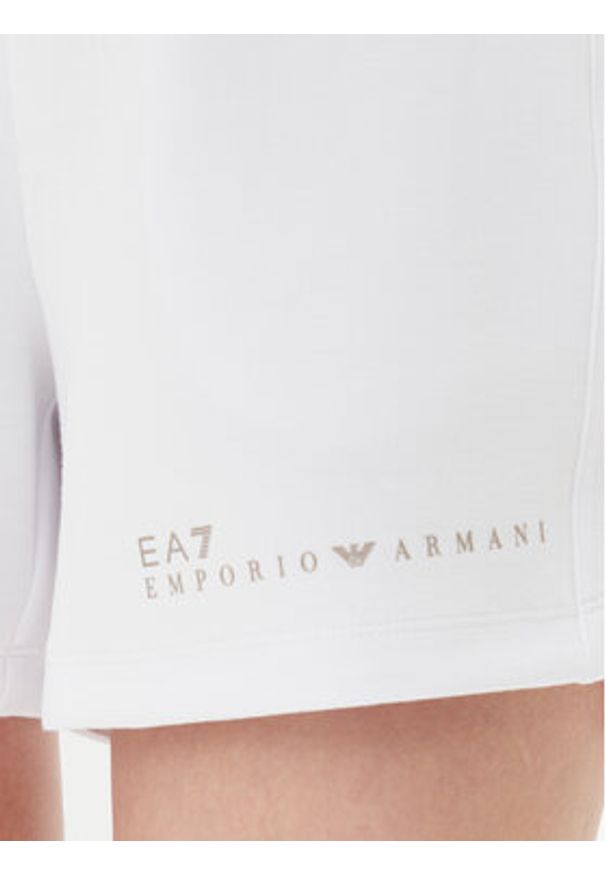 EA7 Emporio Armani Szorty sportowe 7W000280 AF12501 U0002 Biały Regular Fit. Kolor: biały. Materiał: syntetyk