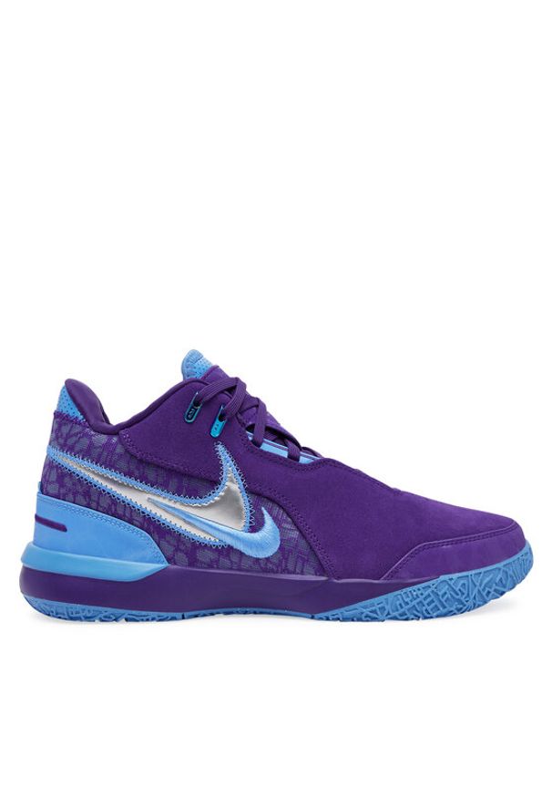 Nike Buty do koszykówki Zm Lebron Nxxt Gen Ampd FJ1566 500 Fioletowy. Kolor: fioletowy. Materiał: skóra, zamsz. Sport: koszykówka