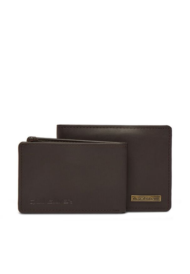 Quiksilver Portfel Gutherie EQYAA03960 Brązowy. Kolor: brązowy. Materiał: skóra