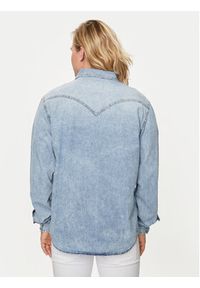 Versace Jeans Couture Koszula jeansowa 76GAL250 Niebieski Regular Fit. Kolor: niebieski. Materiał: bawełna #4