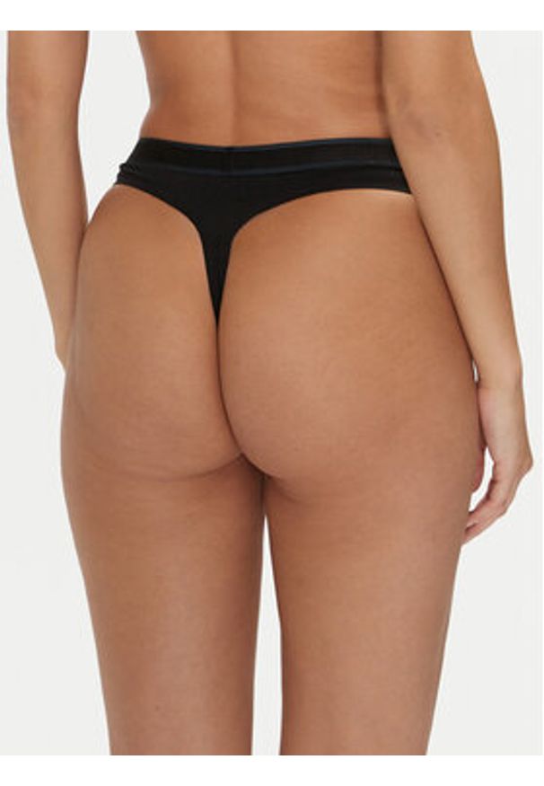 Calvin Klein Underwear Stringi 000QF7954E Czarny. Kolor: czarny. Materiał: bawełna